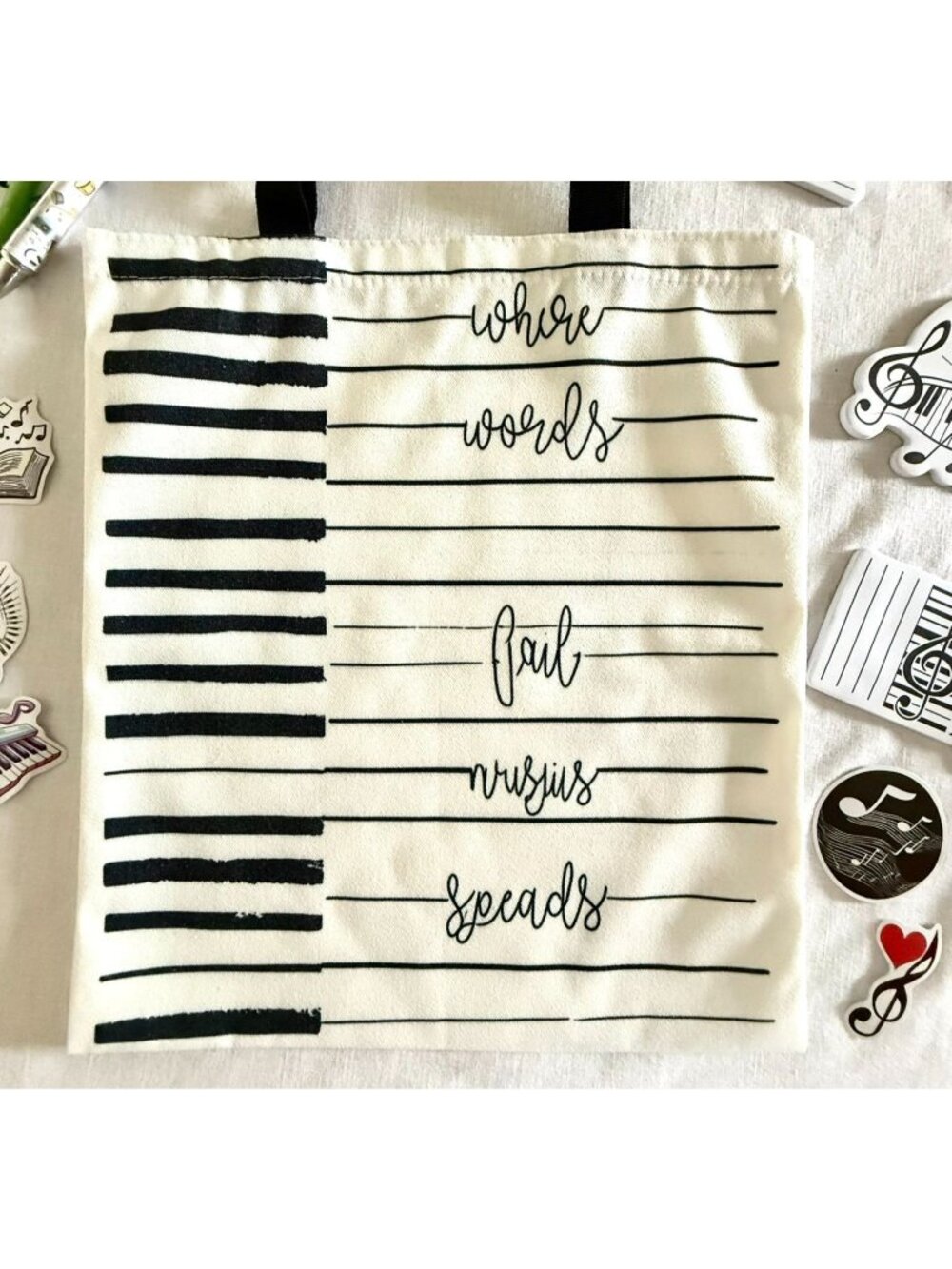 Music Student Organization Practice Kit Tote Pouch Stickers Accessories - Picture 2 of 12